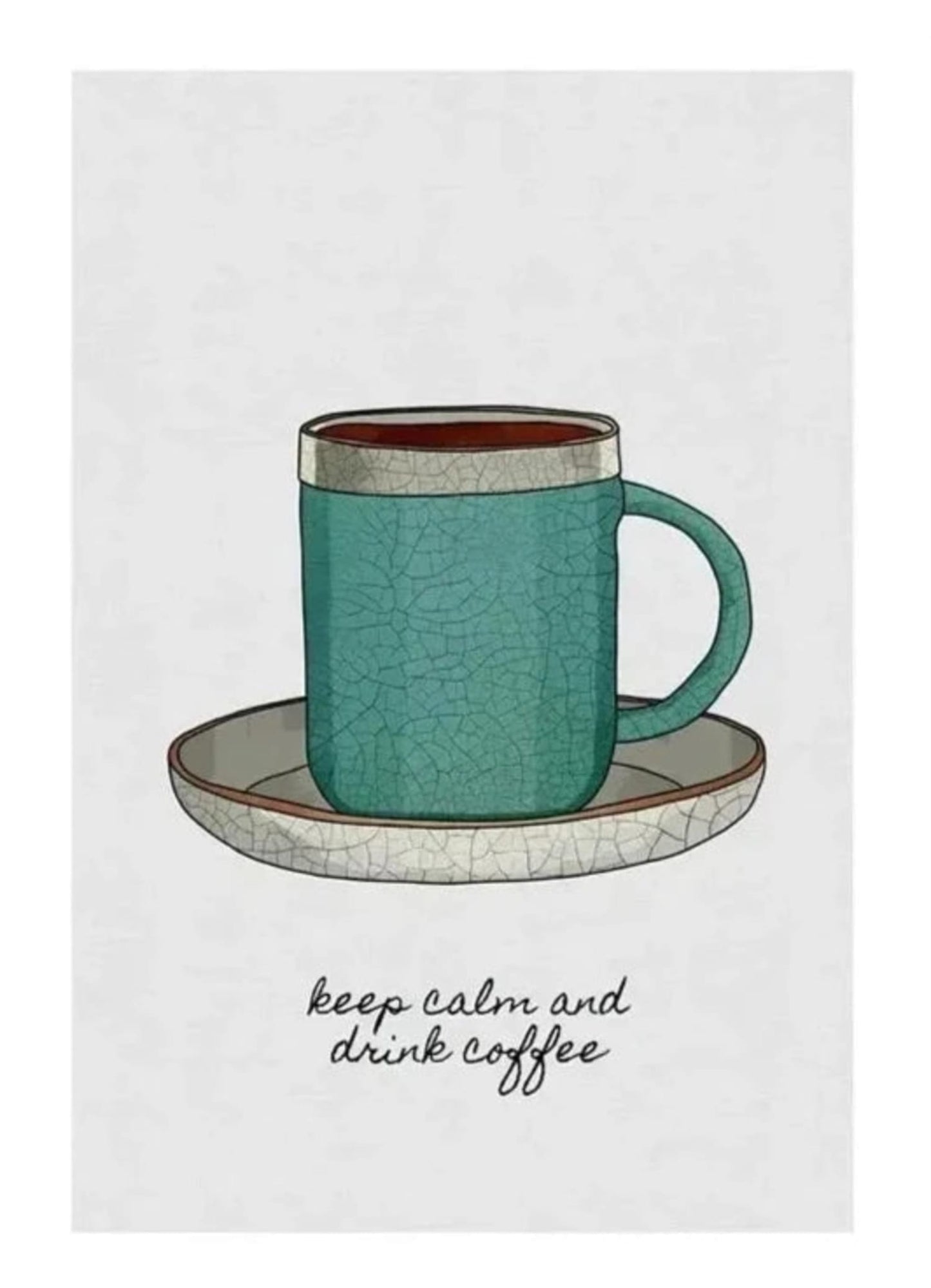 Keep Calm And Drink Coffee | Decorative Wall Poster | Home & Garden Decor | Visual Artwork