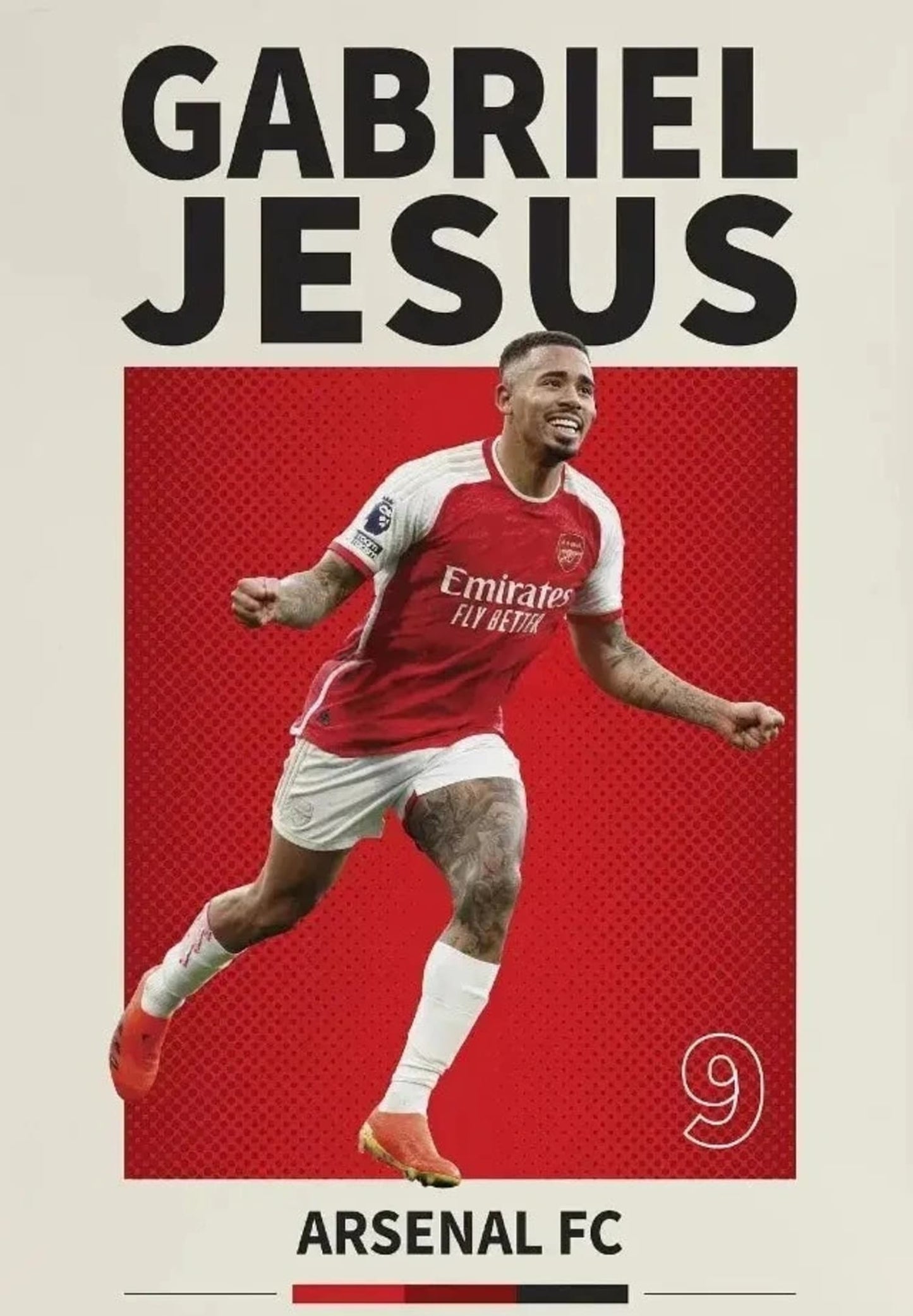 Gabriel Jesus | Soccer Star Poster | Football Legend | Home Decor | Wall Art