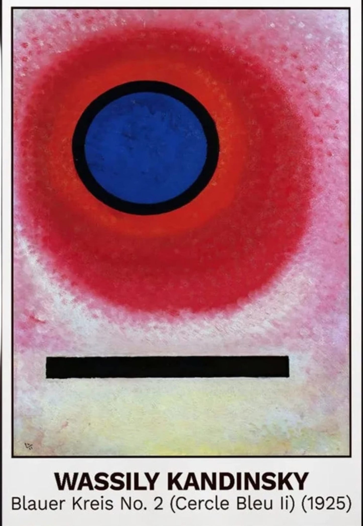 Blauer Kreis No. 2 (Cercle Bleu II) | Wassily Kandinsky | 1925 | Iconic Art Exhibition Poster
