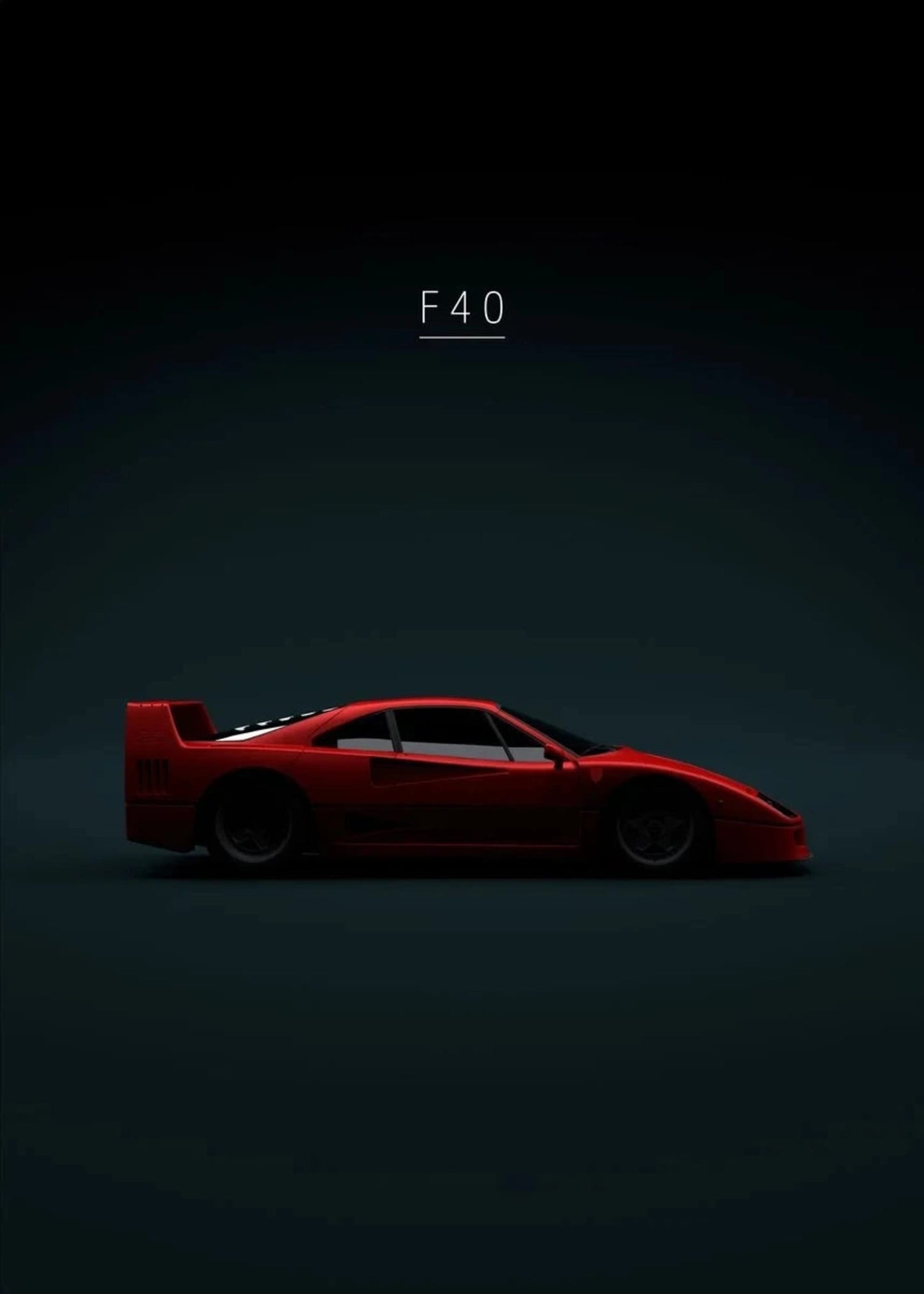 Ferrari F40 | Iconic Supercar Art