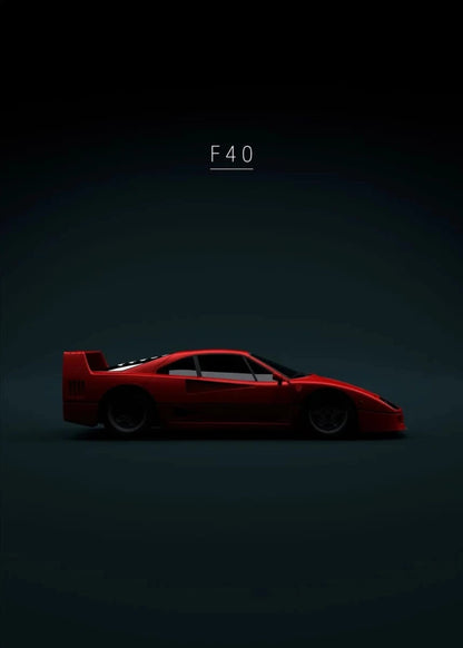 Ferrari F40 | Iconic Supercar Art