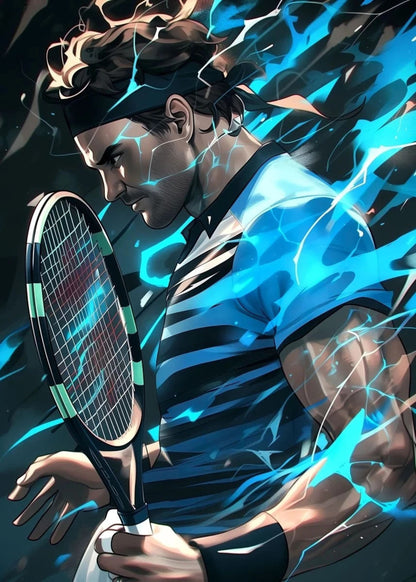 Roger Federer | Tennis Legend Tribute Art