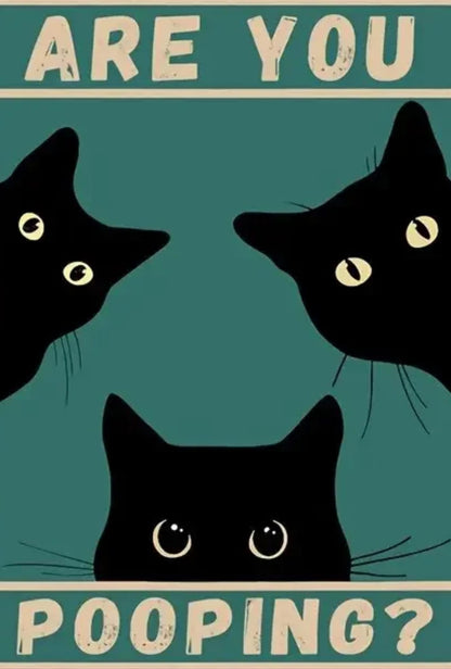 Funny Black Cat | Retro Animal Quote