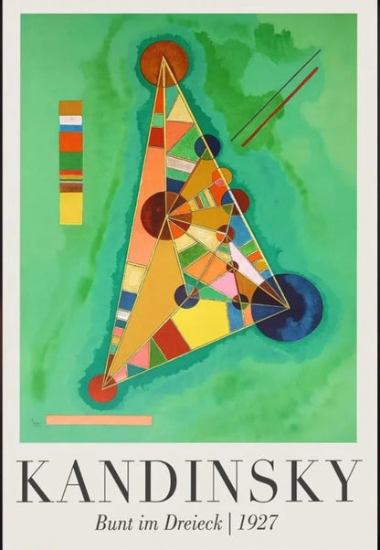 Bunt im Dreieck | Wassily Kandinsky | 1927 | Modern Art Exhibition Poster