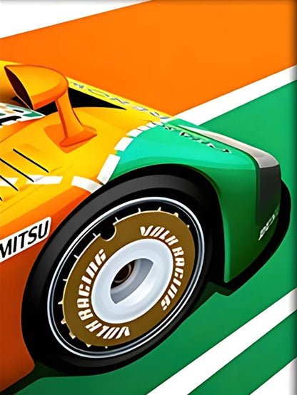 Modern Racing Poster | Vintage Racing Style | Le Mans Art Print | Home Decor Wall Art