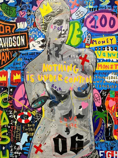 Graffiti Queen of England | Abstract Portrait