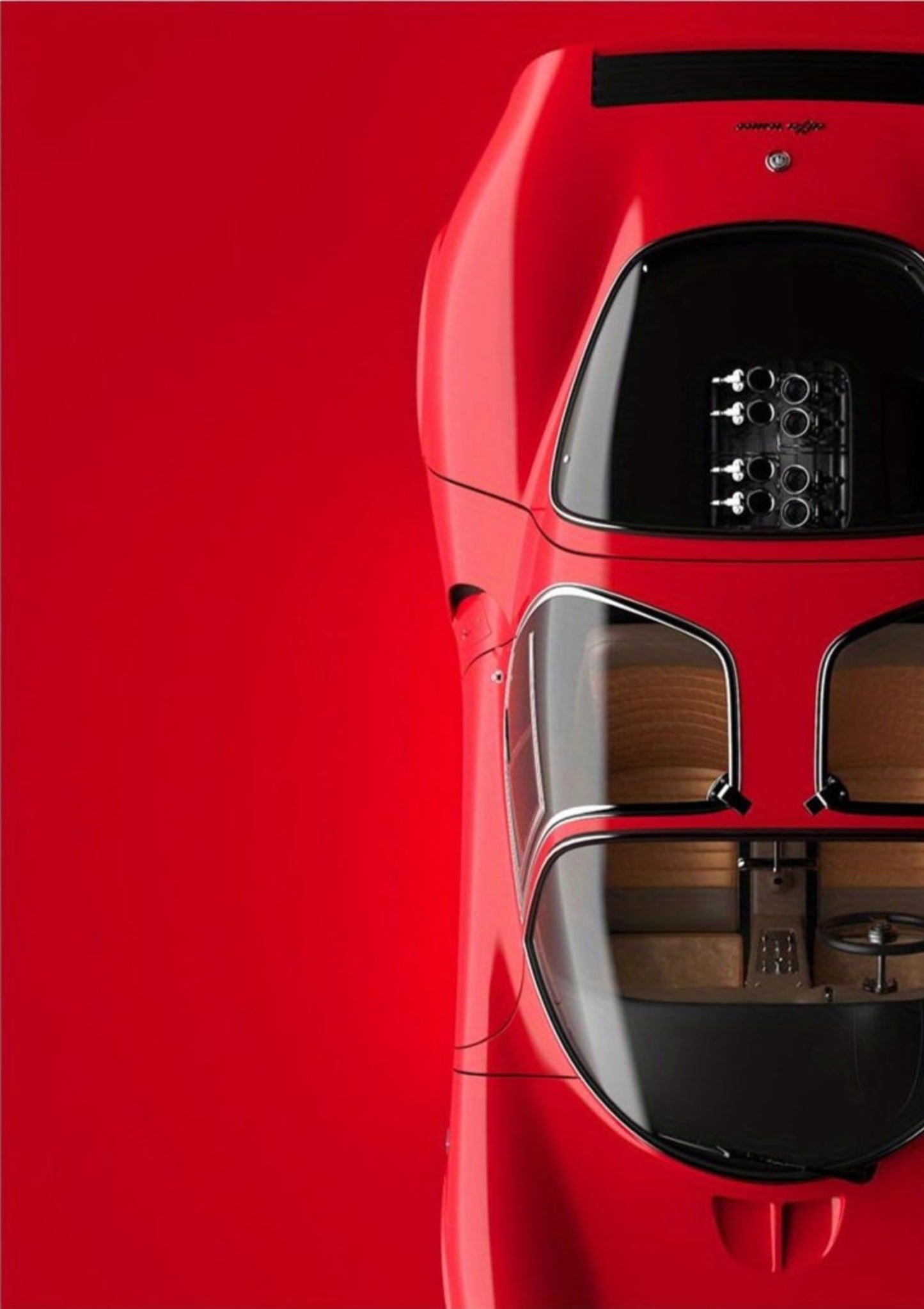 Alfa Romeo 33 Stradale 1967 | Classic Supercar Art | Wall Decor Poster