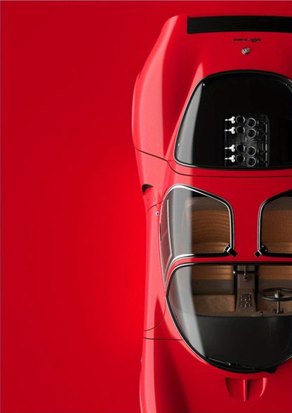 Alfa Romeo 33 Stradale 1967 | Classic Supercar Art | Wall Decor Poster