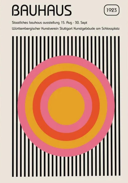 Bauhaus Radiant Circles | 1923 Art Deco Geometric